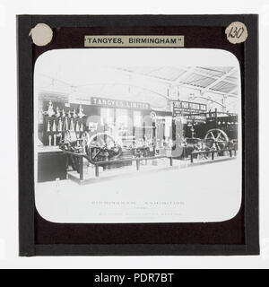 77 Diapositive - Tangyes Ltd, Stand d'exposition de Birmingham, 1886 Banque D'Images