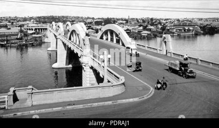 Archives de l'État du Queensland 101 136 Pont Jolly William Gray Street Brisbane c 1932 Banque D'Images