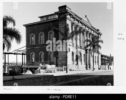 121 Archives de l'État du Queensland 6524 Construction d'extensions à la bibliothèque de l'État du Queensland sur William St Brisbane Juillet 1959 Banque D'Images