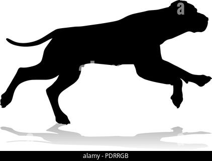 Silhouette chien Animal de compagnie Illustration de Vecteur