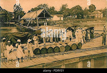 122 Embarcadère de Saint-Laurent-du-Maroni Banque D'Images