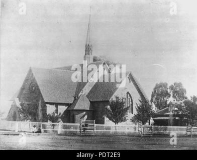 207 1 114296 StateLibQld Deuxième la Church of England, Warwick, ca. 1887 Banque D'Images