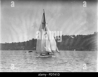 171 SLNSW 7505 Un maxi avec jeu de spinnaker Banque D'Images