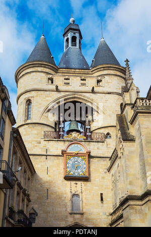Bordeaux, Département de la Gironde, Aquitaine, France. Porte de la Grosse Cloche. Le centre historique de Bordeaux est un patrimoine mondial de l'UNESCO. Banque D'Images