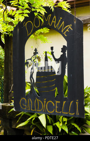 Domaine Giudicelli, winery à Patrimonio, Cap Corse, Corse, France Banque D'Images