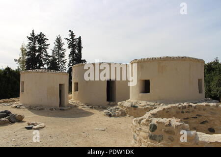 Le village de est un monument archéologique archéologiques et le site d'un site néolithique. Banque D'Images