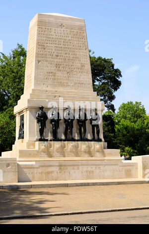 Mémorial de guerre de la Division des gardes, Horse Guards Parade, City of Westminster, London, England Banque D'Images