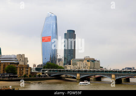 Nouveau bâtiment 1 Blackfriars sur la rive sud de la Tamise, Londres, Angleterre. Banque D'Images