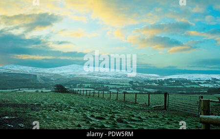 Sur un matin hivers Dartmoor Banque D'Images