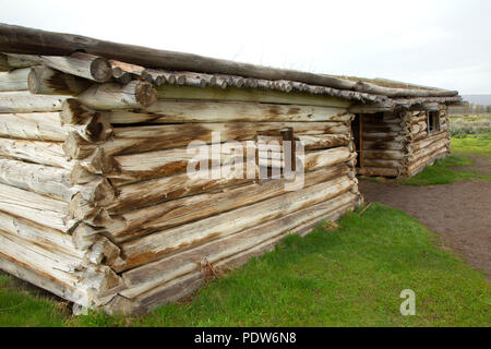 Cunningham Cabin, Parc National de Grand Teton, Wyoming Banque D'Images