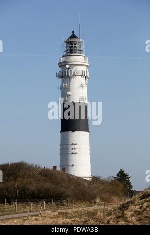 Phare, Kampen, Sylt, au nord de l'île de la Frise, Frise du Nord, Schleswig-Holstein, Allemagne, Europe Banque D'Images