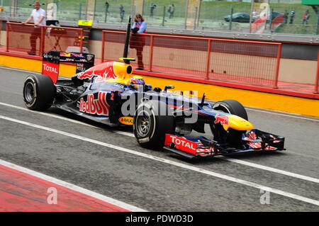 MUGELLO, Italie Mai 2012 : Mark Webber de Red Bull F1 Racing Team lors de la formation session au circuit du Mugello en Italie. Banque D'Images