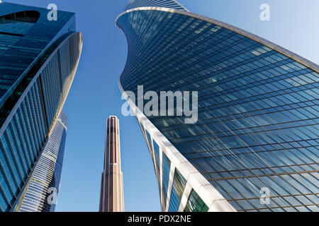 Les immeubles de grande hauteur du centre d'affaires international de Moscou (CBIM), également connu sous le nom de "Moscow City'. Moscou, Russie. Banque D'Images