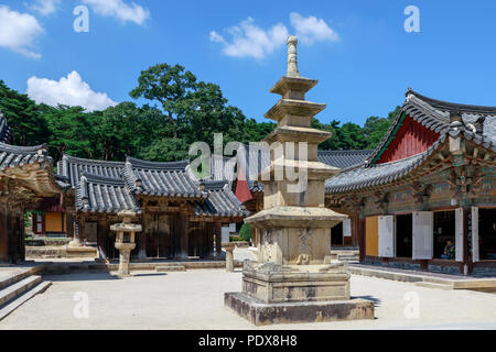 Yangsan, Corée du Sud - Aug 2, 2018 : temple de Tongdosa Yangsan City Banque D'Images