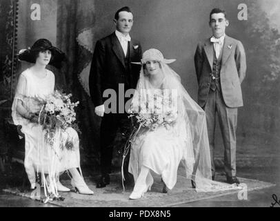 273 180359 StateLibQld Queensland fête de mariage, ca. Années 1920 Banque D'Images