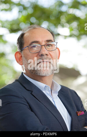 Edinburgh, Royaume-Uni. . Mark Muller Stuart, le Scottish QC et auteur, est un avocat qui se spécialise en droit international public, de conseiller les organismes internationaux sur les questions humanitaires et la résolution des conflits. en ce moment agit comme un conseiller senior pour le Département des affaires politiques des Nations Unies et l'Envoyé spécial des Nations Unies pour la Syrie. Photographié à l'Edinburgh International Book Festival, Ecosse, Royaume-Uni Photo par Gary Doak / Alamy Live News Crédit : GARY DOAK/Alamy Live News Banque D'Images