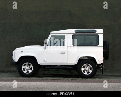 Land Rover Defender 90 frein de tir.2008 Banque D'Images