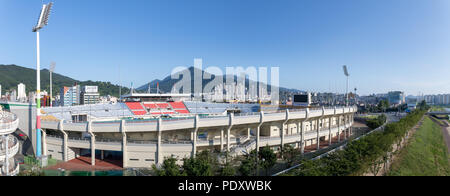 Yangsan, Corée du Sud - Aug 2, 2018 : Stade Yangsan en scène Yangsan city Banque D'Images