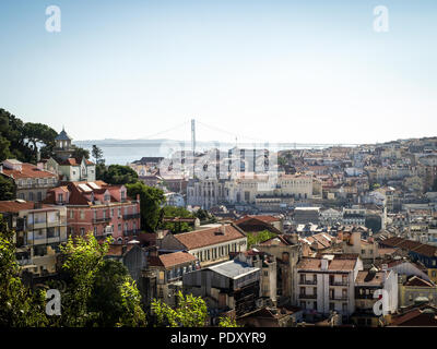 Miradouro da Graca (point de vue de Sophia de Mello Breyner Andresen) Banque D'Images