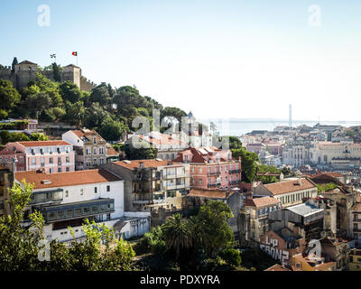 Miradouro da Graca (point de vue de Sophia de Mello Breyner Andresen) Banque D'Images