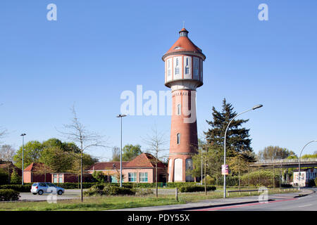 Château d'eau historique de 1909, Lingen, Emsland, Basse-Saxe, Allemagne Banque D'Images