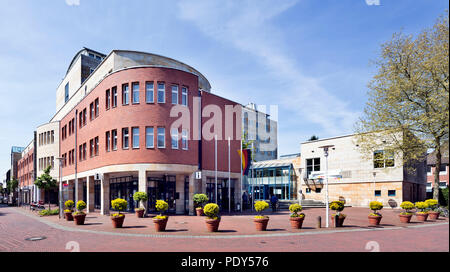 Nouvel hôtel de ville de Lingen, Lingen, Emsland, Basse-Saxe, Allemagne Banque D'Images