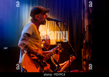 Lucero concert au House of Blues à Dallas, Texas, le 12 juin 2018. Ils faisaient partie de Frank Turner's World Tour. Banque D'Images