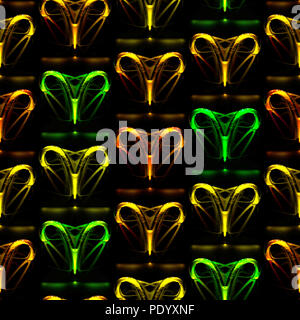 Profil de transparent et vitreux ancienne couleur symboles astrologie Bélier - Banque D'Images