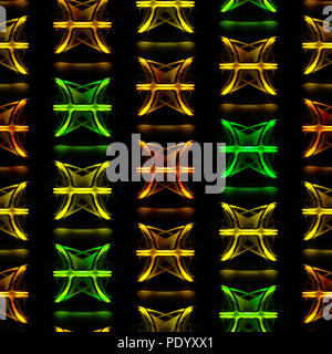 Profil de transparent et vitreux astrologie ancienne couleur des symboles - Poissons Banque D'Images