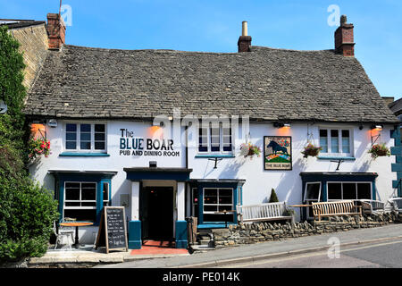 Le pub du Blue Boar, Chipping Norton, Oxfordshire ville des Cotswolds, England, UK Banque D'Images