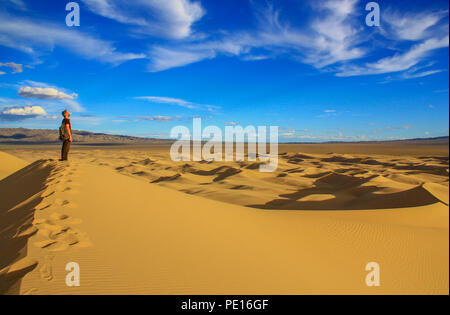 Désert de Gobi, la Mongolie - L'un des plus grands déserts du monde, avec des étés chauds et hivers de congélation, le désert de Gobi offre différents paysages Banque D'Images