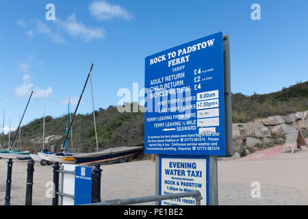 Rock ferry, Cornwall Padstow Banque D'Images