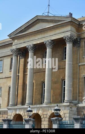 Le point de vue autour de Wellington Arch, Hyde Park Corner et Apsley House, City of Westminster, London, United Kingdom Banque D'Images