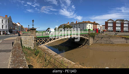 Bridgwater East Quay et rivière Parrett,Sedgemoor, North Somerset, Angleterre du Sud-Ouest, Royaume-Uni Banque D'Images