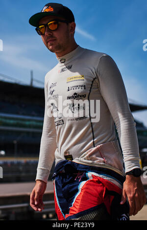 Corby, Northamptonshire, Angleterre, 11 août 2018. Pilote de course BTCC Tom Ingram et Speedworks Motorsport lors de la Dunlop MSA British Touring Car Championship at Rockingham Motor Speedway. Photo par Gergo Toth / Alamy Live News Banque D'Images