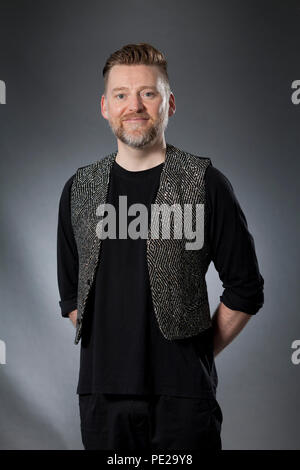 Edinburgh, Royaume-Uni. 12 août, 2018. David Roberts, l'illustrateur. Photographié à l'Edinburgh International Book Festival. Edimbourg, Ecosse. Photo par Gary Doak / Alamy Live News Banque D'Images