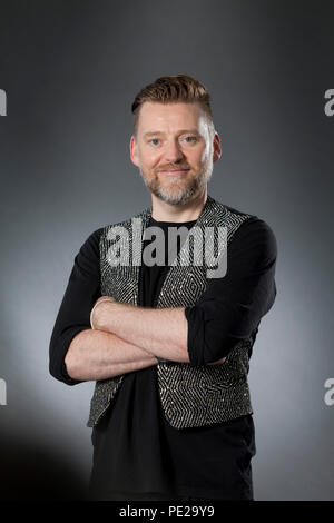 Edinburgh, Royaume-Uni. 12 août, 2018. David Roberts, l'illustrateur. Photographié à l'Edinburgh International Book Festival. Edimbourg, Ecosse. Photo par Gary Doak / Alamy Live News Banque D'Images