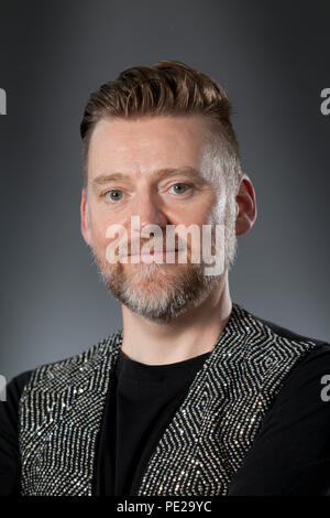 Edinburgh, Royaume-Uni. 12 août, 2018. David Roberts, l'illustrateur. Photographié à l'Edinburgh International Book Festival. Edimbourg, Ecosse. Photo par Gary Doak / Alamy Live News Banque D'Images