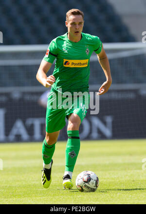 Moenchengladbach, Allemagne Le 12 août 2018, match amical, Borussia Moenchengladbach vs FC Wegberg-Beeck : Florian Mayer (BMG) en action. Credit : Juergen Schwarz/Alamy Live News Banque D'Images