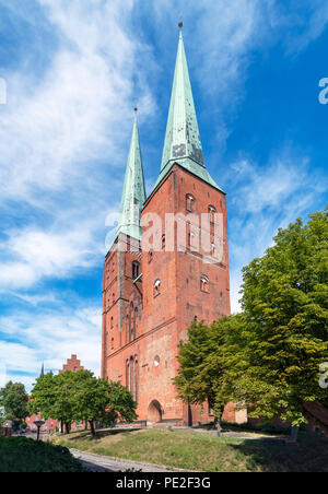 La Cathédrale de Lubeck (Lübecker Dom), Lubeck, Schleswig-Holstein, Allemagne Banque D'Images