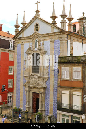 PORTO, PORTUGAL - 21 juin 2018 : Église paroissiale de Saint Nicolas, Porto, Portugal Banque D'Images