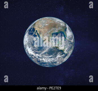 Vue de la planète Terre à partir de l'espace, l'image d'origine fourni par la NASA Banque D'Images
