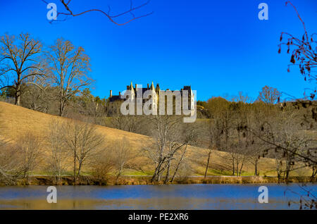 Vue panoramique sur le Biltmore Estate à Asheville NC vu depuis le domaine Banque D'Images