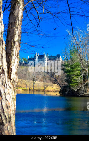 Vue panoramique sur le Biltmore Estate à Asheville NC vu depuis le domaine Banque D'Images