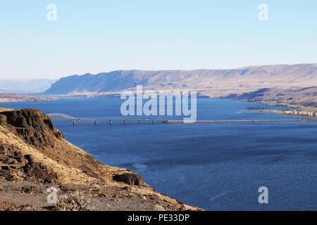 Rivière Columbia, près de Vantage, Washington Banque D'Images