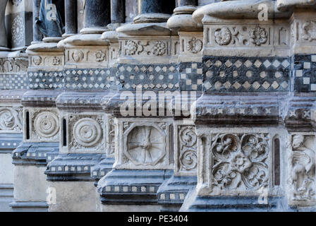 Gros plan de la cathédrale de Gênes Gênes,,Italie,2006. Banque D'Images