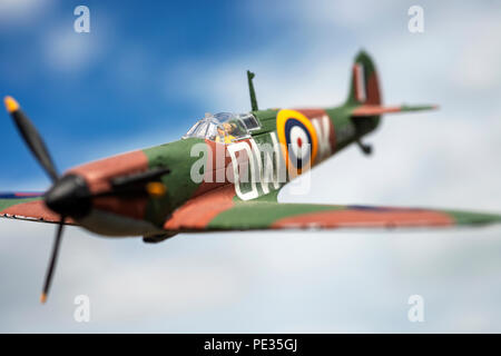 Modèle Airfix Spitfire Banque D'Images