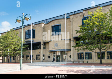 Bradford Law Courts, les magistrats des tribunaux, le tribunal de la couronne, West Yorkshire. Banque D'Images