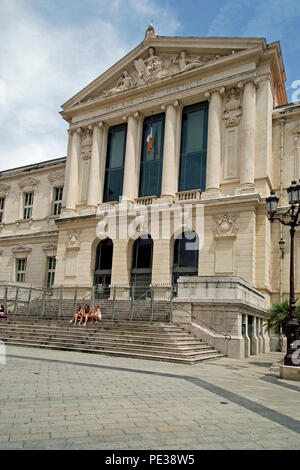 Place du Palais de Justice, Nice France Banque D'Images