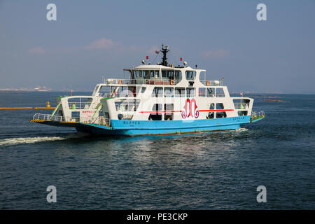 Miyajima Ferry en Mer Intérieure de Seto, Baie d'Hiroshima Japon Asie Banque D'Images